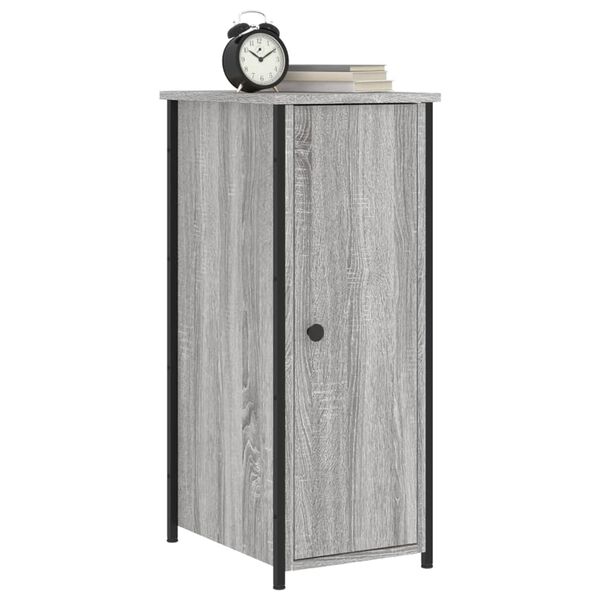 vidaXL Κομοδίνο Γκρι Sonoma 32 x 42 x 80 εκ. από Επεξεργασμένο Ξύλο