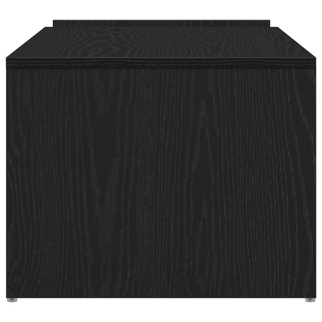 vidaXL Τραπεζάκι καφέ Μαύρο Δρυς 90x45x35 εκ. Από ξύλο