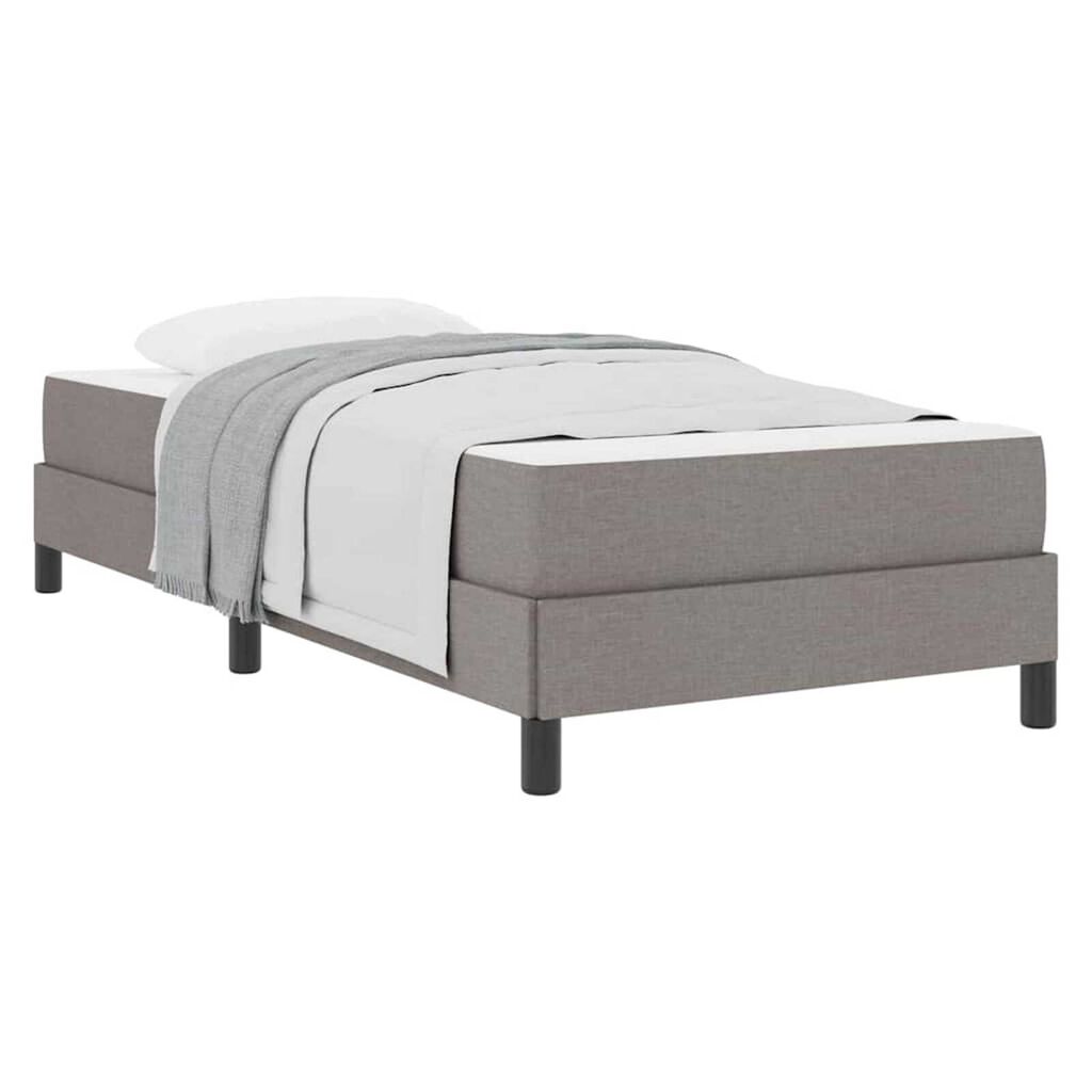 vidaXL Κρεβάτι με ελατήρια Άλλο Taupe 90 x 200 cm ύφασμα