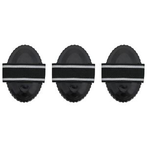 vidaXL Βούρτσες για Άλογα 3 Τεμ. Μαύρες από Ατσάλι