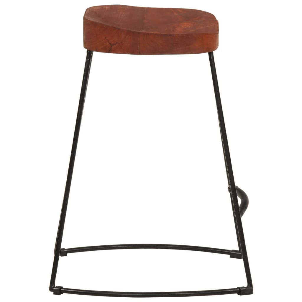 vidaXL Σκαμπό Μπαρ Gavin 2 τεμ. 45 x 38 x 53 εκ. από Μασίφ Ξύλο Μάνγκο