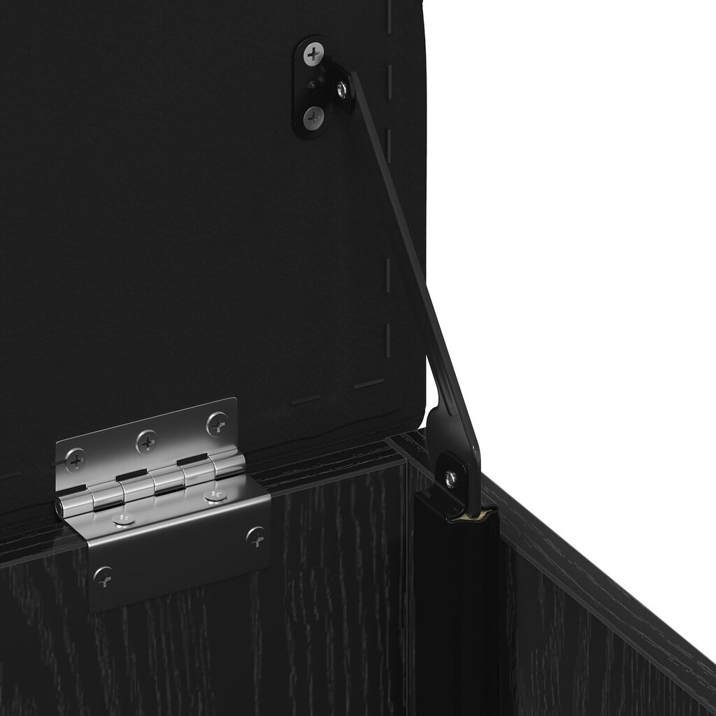 vidaXL Παγκάκι Αποθήκευσης Μαύρη Δρυς 40x40x45 εκ Κατασκευασμένο Ξύλο