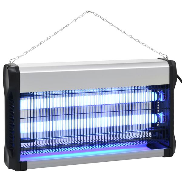 vidaXL Εντομοπαγίδα Ηλεκτρική 30 W Μαύρη από Αλουμίνιο και ABS