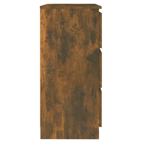 vidaXL Συρταριέρα Καπνιστή Δρυς 60 x 35 x 76 εκ. Επεξεργασμένο Ξύλο