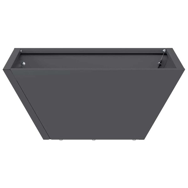 vidaXL Γλάστρα Κήπου 5 pcs Ανθρακί 35 x 35 x 15 εκ. Ατσάλι