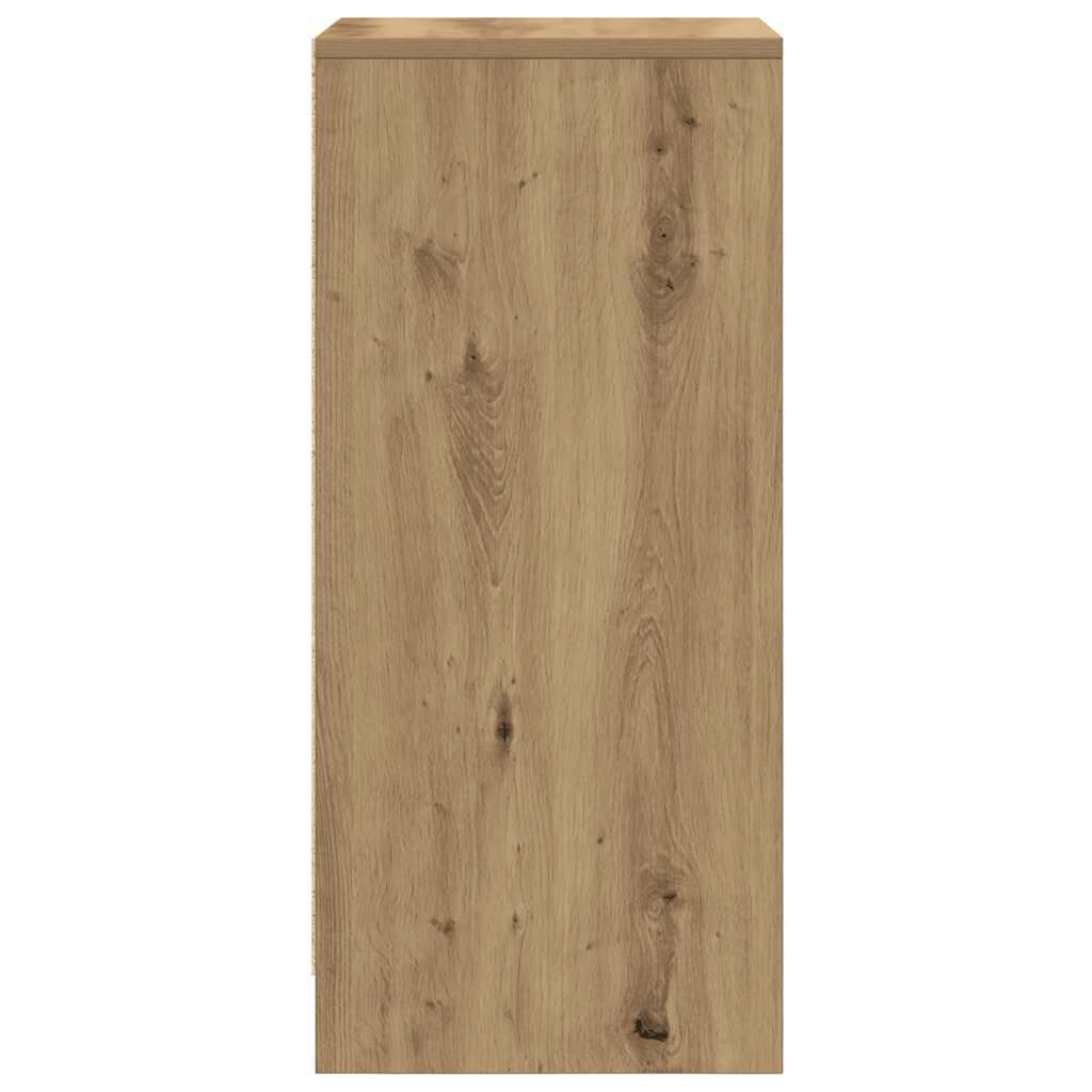 vidaXL Παπουτσοθήκη Χρώμα Αρτισιανή Δρυς 29,5x34x76 εκ. Επεξ. Ξύλο