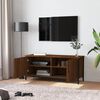 vidaXL Έπιπλο Τηλεόρασης με Πόρτες Καφέ Δρυς 102x35x45 εκ. Επεξ.Ξύλο