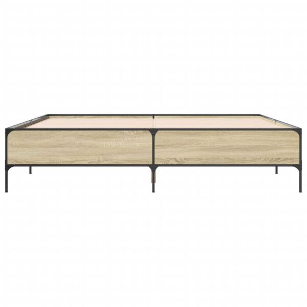 vidaXL &Pi;&lambda;&alpha;ί&sigma;&iota;&omicron; &Kappa;&rho;&epsilon;&beta;&alpha;&tau;&iota;&omicron;ύ Sonoma &Delta;&rho;&upsilon;&sigmaf; 180x200 &epsilon;&kappa;. &Epsilon;&pi;&epsilon;&xi;. &Xi;ύ&lambda;&omicron; & &Mu;έ&tau;&alpha;&lambda;&lambda;&omicron;