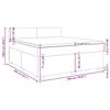 vidaXL &Kappa;&rho;&epsilon;&beta;ά&tau;&iota; Boxspring &mu;&epsilon; &Sigma;&tau;&rho;ώ&mu;&alpha; &Mu;&pi;&lambda;&epsilon; 180x200 &epsilon;&kappa;. &Beta;&epsilon;&lambda;&omicron;ύ&delta;&iota;&nu;&omicron;