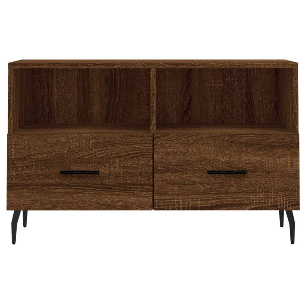 vidaXL Έπιπλο Τηλεόρασης Καφέ Δρυς 80x36x50 εκ. Επεξ. Ξύλο
