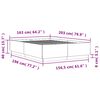 vidaXL Πλαίσιο Κρεβατιού με LED Καφέ δρυς 160x200 εκ. Επεξ. Ξύλο