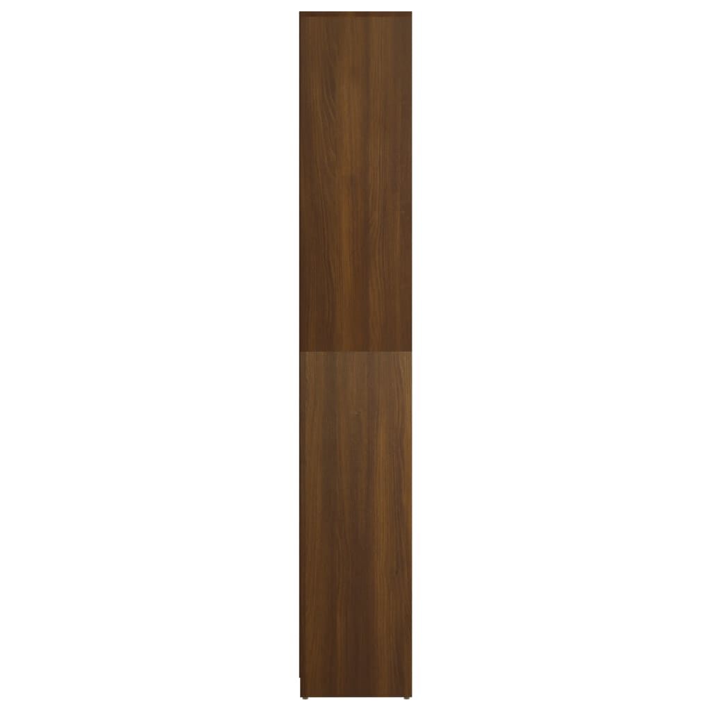 vidaXL Ντουλάπι Μπάνιου Καφέ Δρυς 30x30x183,5 εκ. Επεξεργασμένο Ξύλο