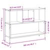 vidaXL Βιβλιοθήκη Γκρι Sonoma 102x28x77,5 εκ. από Επεξεργασμένο Ξύλο