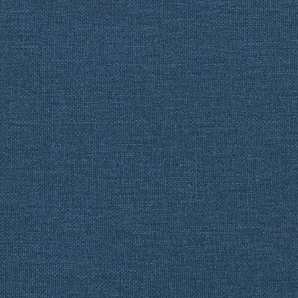vidaXL Κρεβάτι Boxspring με Στρώμα Μπλε 140x200 εκ. Υφασμάτινο