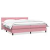 vidaXL &Kappa;&rho;&epsilon;&beta;ά&tau;&iota; Boxspring &mu;&epsilon; &Sigma;&tau;&rho;ώ&mu;&alpha; &Rho;&omicron;&zeta; 180x210 &epsilon;&kappa;. &Beta;&epsilon;&lambda;&omicron;ύ&delta;&iota;&nu;&omicron;