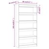 vidaXL Βιβλιοθήκη/Διαχωρισ. Χώρου Γκρι Σκυρ. 80x30x166 εκ. Επεξ. Ξύλο