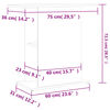 vidaXL Βάση Ενυδρείου Γκρι Sonoma 75x36x72,5 εκ. Επεξεργασμένο Ξύλο