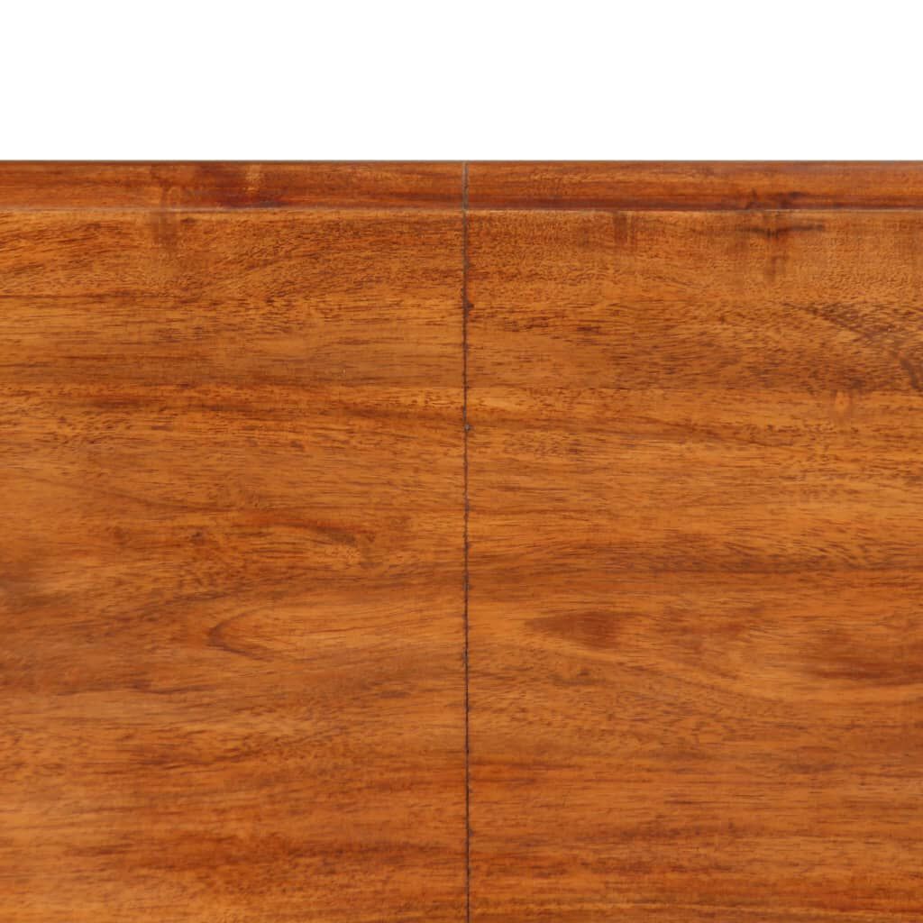vidaXL Τραπεζαρία 180 x 90 x 76 εκ. Μασίφ Ξύλο με Μελί Φινίρισμα