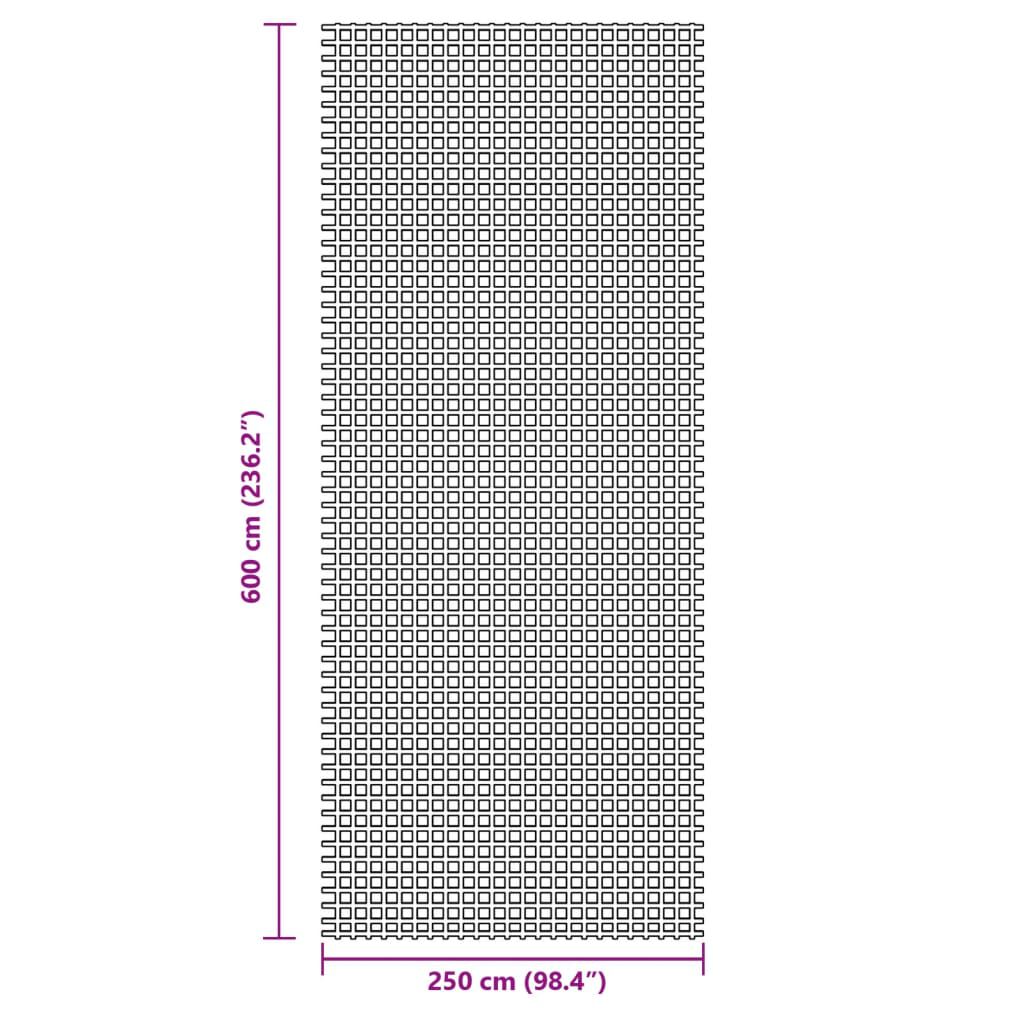 vidaXL Χαλί Σκηνής Πράσινο 6x2,5 μ.