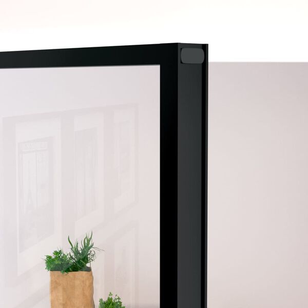 vidaXL Εσωτερική Πόρτα 76x201,5 εκ. Ψημένο Γυαλί και Λεπτό Αλουμίνιο