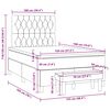 vidaXL &Kappa;&rho;&epsilon;&beta;ά&tau;&iota; Boxspring &mu;&epsilon; &Sigma;&tau;&rho;ώ&mu;&alpha; &Kappa;&rho;&epsilon;&mu; 120x190 &epsilon;&kappa;. &Upsilon;&phi;&alpha;&sigma;&mu;ά&tau;&iota;&nu;&omicron;