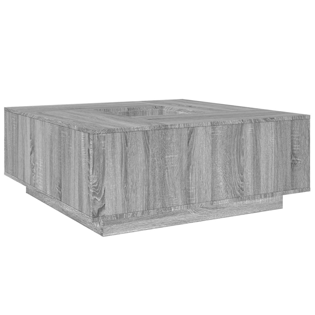 vidaXL Τραπεζάκι Σαλονιού Γκρι Sonoma 100x100x40 εκ Επεξεργασμένο Ξύλο