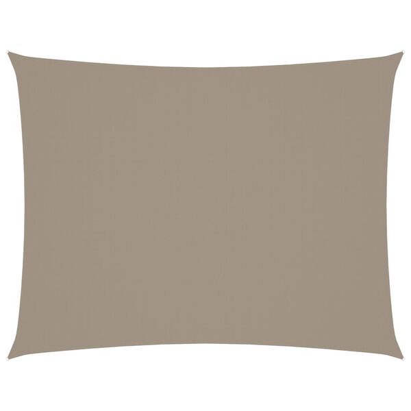 vidaXL Πανί Σκίασης Ορθογώνιο Taupe 6 x 7 μ. από Ύφασμα Oxford