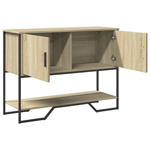 vidaXL Τραπέζι Κονσόλα Sonoma Δρυς 100x35x74,5 εκ. Επεξεργασμένο Ξύλο