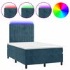 vidaXL &Kappa;&rho;&epsilon;&beta;ά&tau;&iota; Boxspring &mu;&epsilon; &Sigma;&tau;&rho;ώ&mu;&alpha; & LED &Sigma;&kappa;. &Mu;&pi;&lambda;&epsilon; 120x200&epsilon;&kappa;. &Beta;&epsilon;&lambda;&omicron;ύ&delta;&iota;&nu;&omicron;