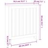 vidaXL Κάλυμμα Καλοριφέρ Καφέ Κεριού 79,5x19x84εκ. Μασίφ Ξύλο Πεύκου