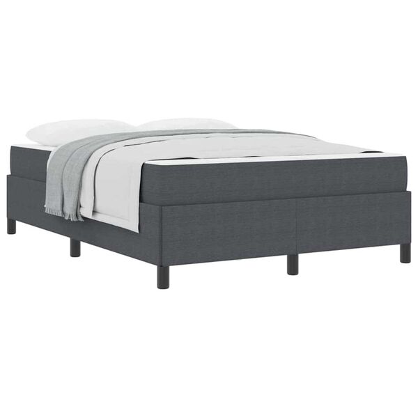 vidaXL Σκελετός Κρεβατιού Άλλο Σκούρο γκρι 140 x 200 cm Βελούδο