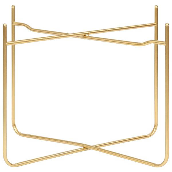 vidaXL Τραπέζι Βοηθητικό Μαύρο / Χρυσό 38 x 38 x 38,5 εκ. από MDF