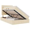 vidaXL Κρεβάτι Αποθήκης με στρώμα Κρέμ 120 x 200 cm Τεχνητό Δέρμα