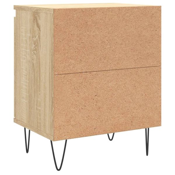 vidaXL Κομοδίνα 2 τεμ. Sonoma Δρυς 40x30x50 εκ. από Επεξεργασμένο Ξύλο