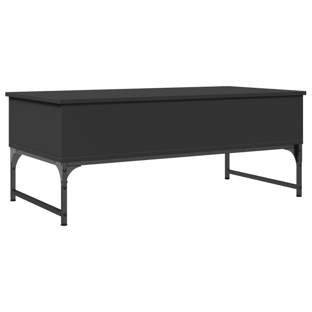 vidaXL Τραπεζάκι Σαλονιού Μαύρο 100 x 50 x 40 εκ. Επ. Ξύλο & Μέταλλο