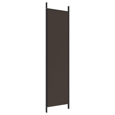 vidaXL Διαχωριστικό Δωματίου με 3 Πάνελ Καφέ 150x200 εκ. από Ύφασμα