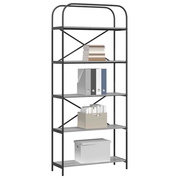 vidaXL &Rho;ά&phi;&iota; &Beta;&iota;&beta;&lambda;ί&omega;&nu; &Gamma;&kappa;&rho;ί&zeta;&omicron; &Sigma;&omicron;&nu;&omicron;&mu;&alpha; 80 x 30 x 183 &epsilon;&kappa; &Epsilon;&pi;&epsilon;&xi;&epsilon;&rho;&gamma;&alpha;&sigma;&mu;έ&nu;&omicron; &xi;ύ&lambda;&omicron;