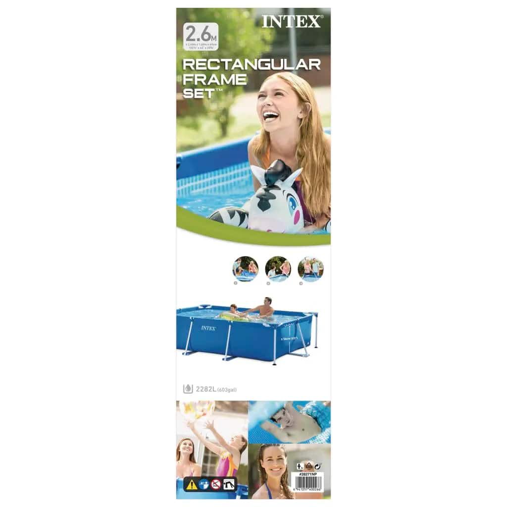Intex Πισίνα Rectangular Frame 260 x 160 x 65 εκ. 28271NP