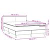 vidaXL &Kappa;&rho;&epsilon;&beta;ά&tau;&iota; Boxspring &mu;&epsilon; &Sigma;&tau;&rho;ώ&mu;&alpha; &Mu;&alpha;ύ&rho;&omicron; 160x210 &epsilon;&kappa;. &Beta;&epsilon;&lambda;&omicron;ύ&delta;&iota;&nu;&omicron;