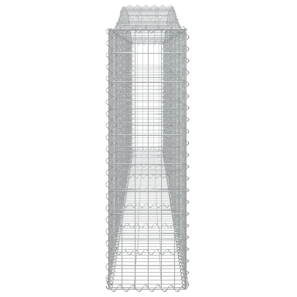 vidaXL Συρματοκιβώτια Τοξωτά 9 τεμ. 400x30x100/120 εκ. Γαλβαν. Ατσάλι