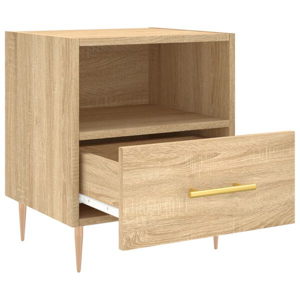 vidaXL Κομοδίνο Sonoma Δρυς 40 x 35 x 47,5 εκ. από Επεξεργασμένο Ξύλο