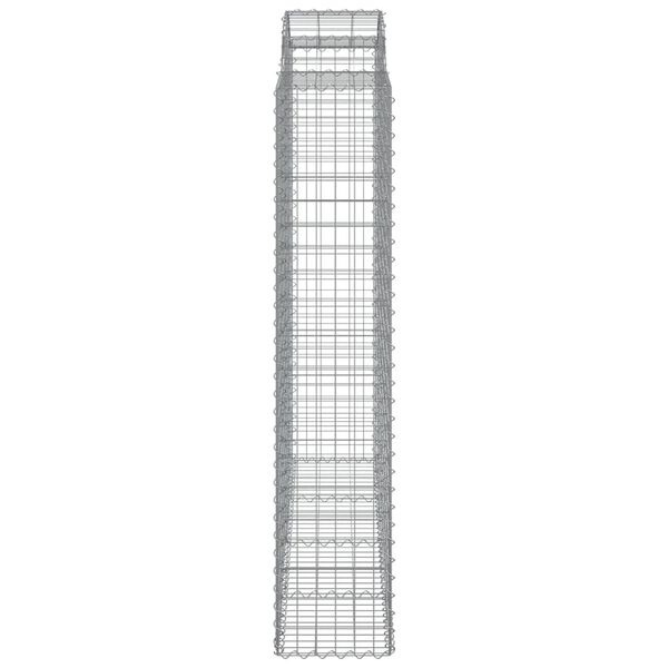 vidaXL Συρματοκιβώτια Τοξωτά 15 τεμ. 200x50x200/220 εκ. Γαλβαν. Ατσάλι