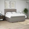 vidaXL &Kappa;&rho;&epsilon;&beta;ά&tau;&iota; Boxspring &mu;&epsilon; &Sigma;&tau;&rho;ώ&mu;&alpha; Taupe 180x200 &epsilon;&kappa;. &Upsilon;&phi;&alpha;&sigma;&mu;ά&tau;&iota;&nu;&omicron;