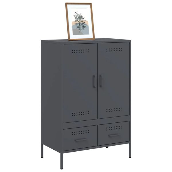 vidaXL Ντουλάπι Ανθρακί 68x39x101,5 εκ. από Χάλυβα