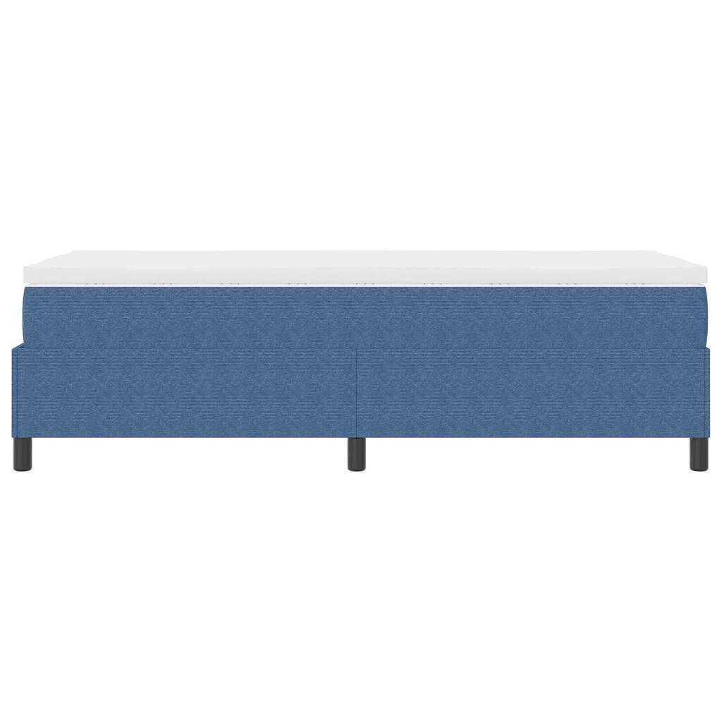 vidaXL Κρεβάτι με Στρώμα Μπλε 80x200 cm Καπιτονέ Ύφασμα