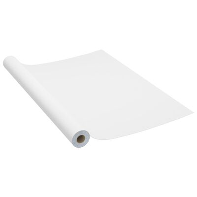 vidaXL Μεμβράνη Αυτοκόλλητη για Έπιπλα Λευκή 500 x 90 εκ. από PVC
