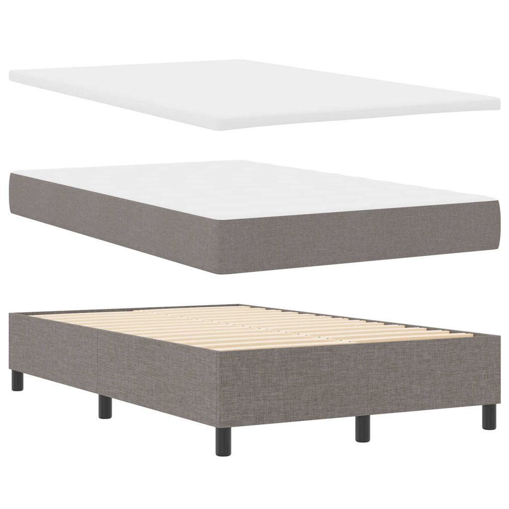 vidaXL Κρεβάτι Box Spring με Μαξιλάρι Ταύρος 120x200 εκ Υφάσματος