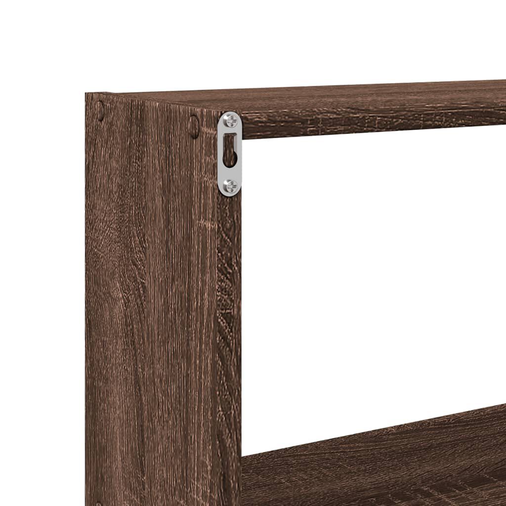 vidaXL Ντουλάπι Τοίχου Καφέ Δρυς 158x18x53 εκ. από Επεξεργασμένο Ξύλο