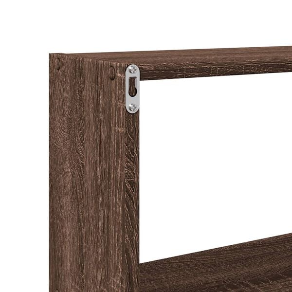 vidaXL Ντουλάπι Τοίχου Καφέ Δρυς 158x18x53 εκ. από Επεξεργασμένο Ξύλο