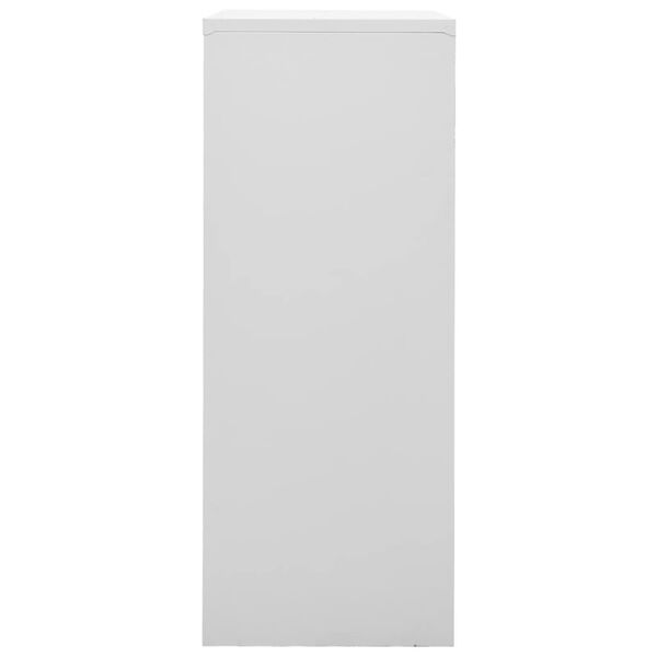 vidaXL Ντουλάπα Γραφείου Ανοιχτό Γκρι 90 x 40 x 102 εκ. Ατσάλινη